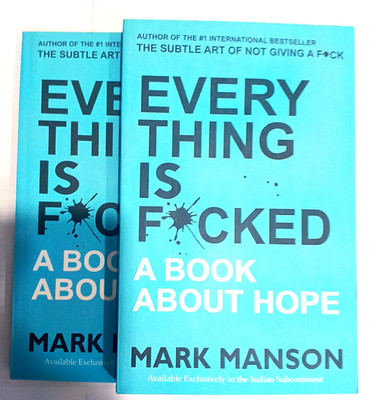 Everything Is F*cked : A Book about Hope by Mark Manson(PB),pack of 2 books in 1