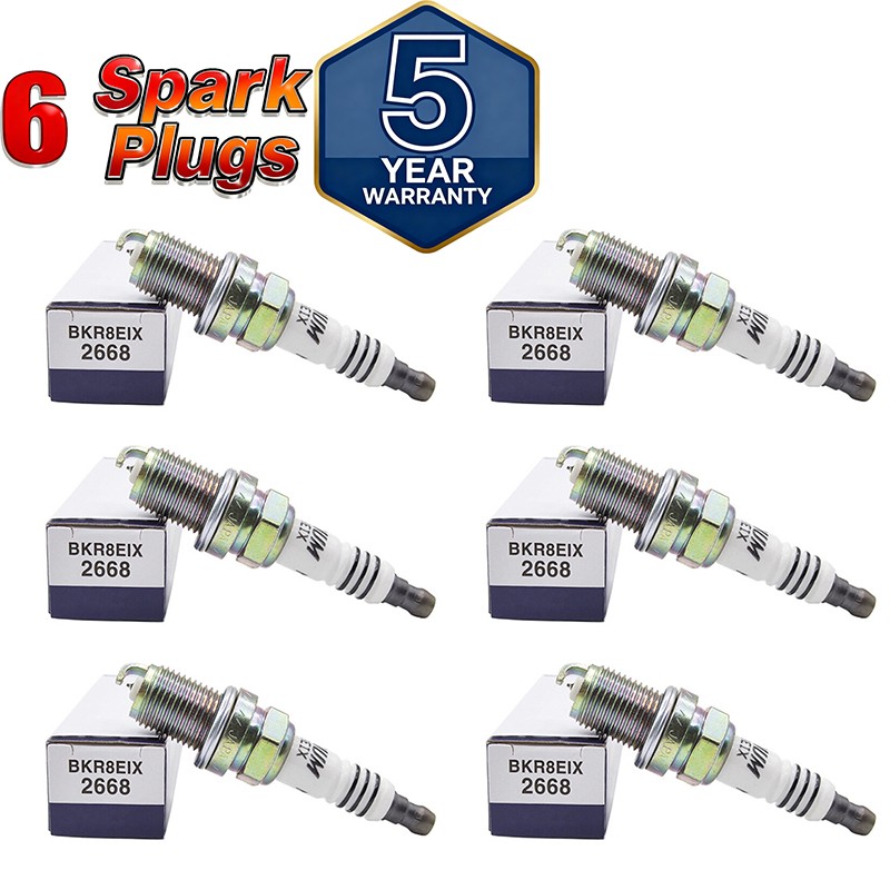 Set of 6 NGK 2668 - Iridium IX Spark Plugs BKR8EIX Racing Colder