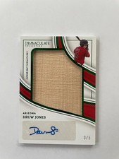 2023 Panini Immaculate - Jumbo Bat Signature Druw Jones /