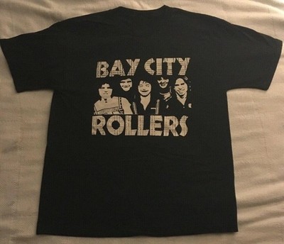 BAY CITY ROLLERS CONCERT TOUR Shirt Short Sleeve Black Unisex MZ167
