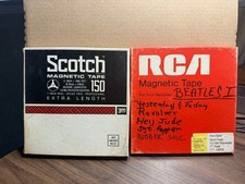 Vintage Used Scotch/RCA 1/4 Tape -recorded on- used media w/2x reels. see pics