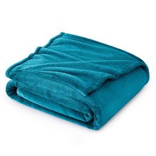 Bedsure GentleSoft Fleece Throw Blanket Teal - 50" X 60" , Blue