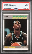 1987 Fleer Terry Cummings Milwaukee Bucks 2nd year #23 PSA 9 Mint NEW Rare Nice