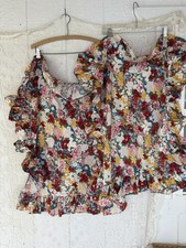 Vintage Ralph Lauren Ruffled Pillow Shams Thousand Flowers