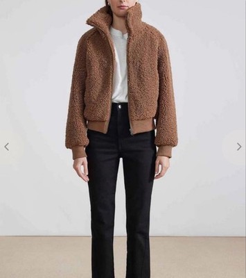 Women's APIECE APART Brown Amager Bomber Jacket L