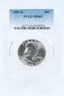 1959-D PCGS MS65 Franklin Half Dollar Business Strike 50C