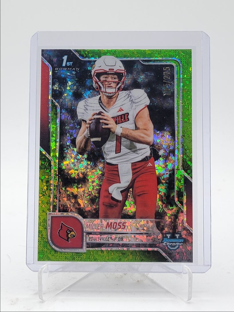 MILLER MOSS 2025 BOWMAN U CHROME 1ST LIME GREEN MINI DIAMOND A /275 Q4282