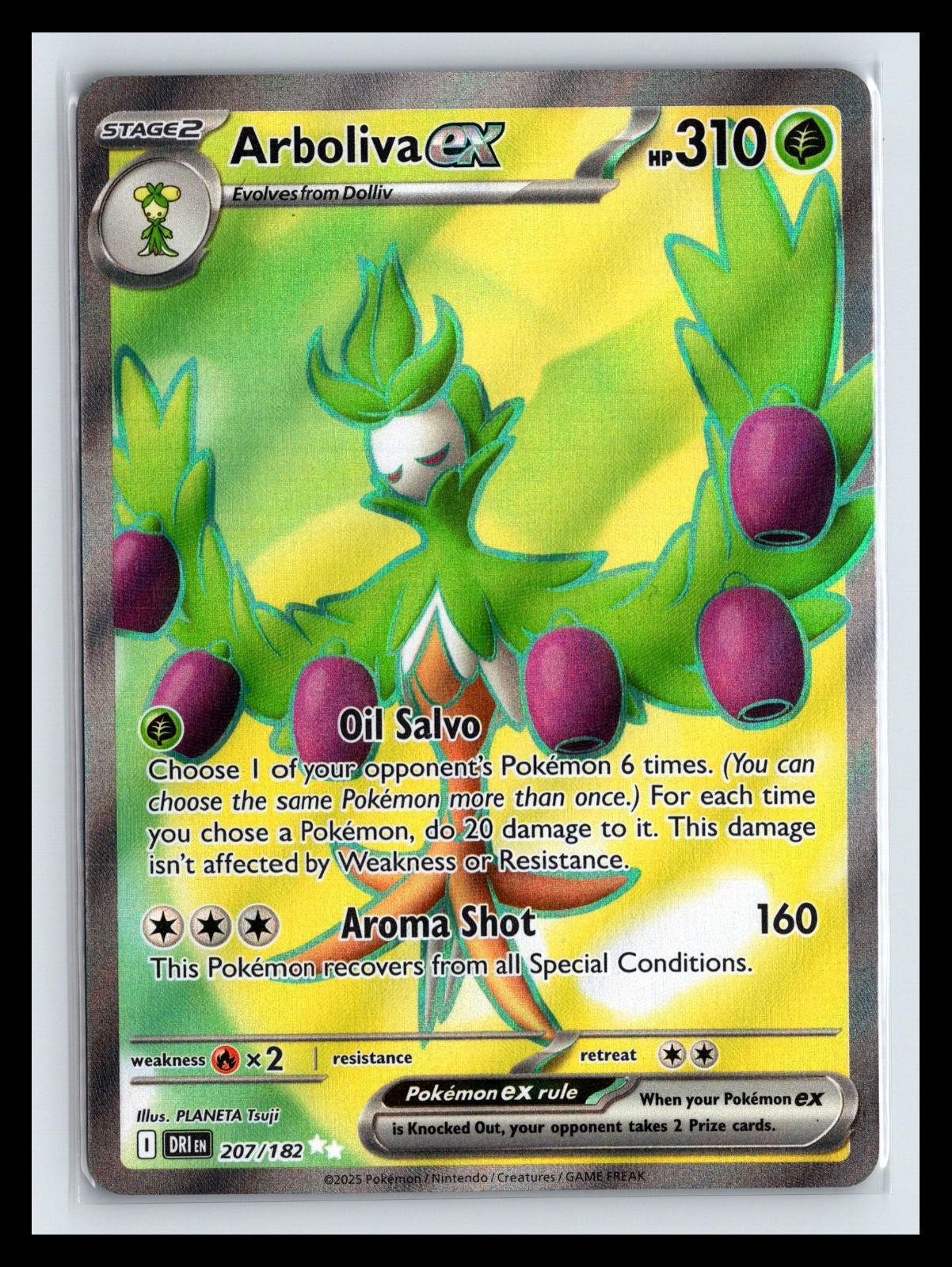 NM Holo Arboliva ex Destined Rivals 207/182 UR Pokemon Card PLANETA Tsuji