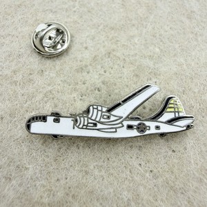Vintage Enamel Airplane Pin B-29 Bomber Aircraft Military Aviation