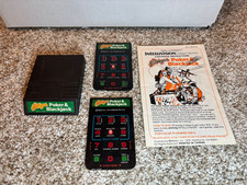 INTELLIVISION Las Vegas Poker & Blackjack  game ! W/ instructions & 2 overlays !
