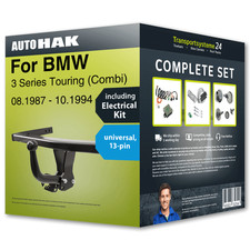Towbar fixed for BMW 3 Series Touring 87- + 13pin universal electrical-kit NEW