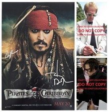 Johnny Depp Signed Pirates of the Caribbean 12x18 Photo COA Proof Autographed...
