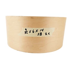 Keller Vintage Maple 6x14 Snare First Quality Stainable Grade 10 ply Drum Shell
