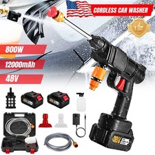 Cordless Electric High Pressure Water Spray Car Gun Portable Washer Cleaner Tool