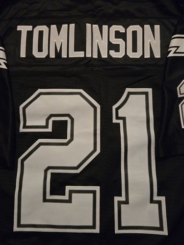 Reebok Ladainian Tomlinson San Diego Chargers Jersey Black Alternative Sz L - Picture 4 of 7