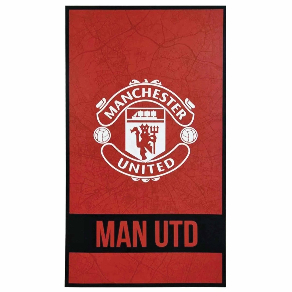 Manchester United FC Identity Towel, Bedroom, Sports, Gift