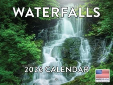 Waterfall Calendar 2026 Waterfalls Monthly Wall Calender 12 Month 12x18