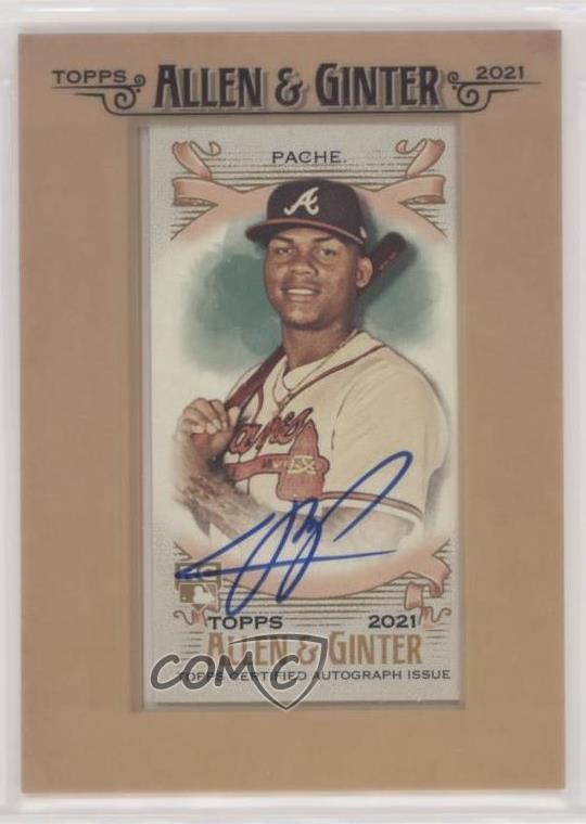2021 Topps Allen & Ginter's Framed Mini Auto Cristian Pache #FMA-CP Auto ob9