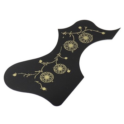 EJ200 Left Acoustic Guitar Pickguard Thin Self-Adhesive Scratch Plate Black