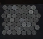 1943 S only steel Lincoln wheat penny Lot of 50 pennies NO P or D SPS-8 qu