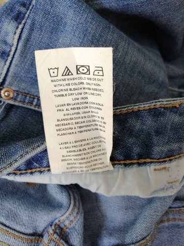 LEE Womens Jeans Straight Slim Leg Stretch Cotton Blend Cropped Size 18-20 Blue - Picture 12 of 15