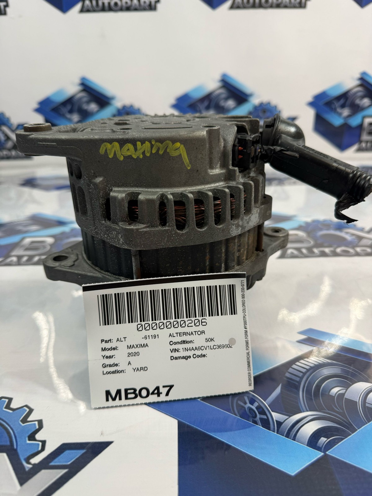 2019-2023 NISSAN MAXIMA Alternator OEM 2310M9UA0ARW