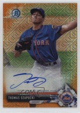 2017 Bowman Orange Refractor 5/25 Thomas Szapucki #BMA-TS Auto 12i0