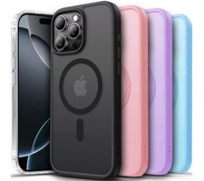 For iPhone 17 16 15 14 13 12 Plus Pro Max Frosted Case MagSafe Shockproof Cover