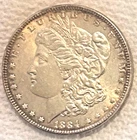 1884 P Morgan gorgeous cartwheel luster BU uncirculated free ship Sigma test**