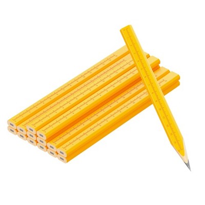 14 Pack Yellow Carpenter Pencils CM Scale Construction Woodworking Tool Pencil