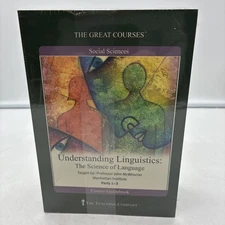 Great Courses Understanding Linguistics: Science of Language 6-DVDs Book SEALED