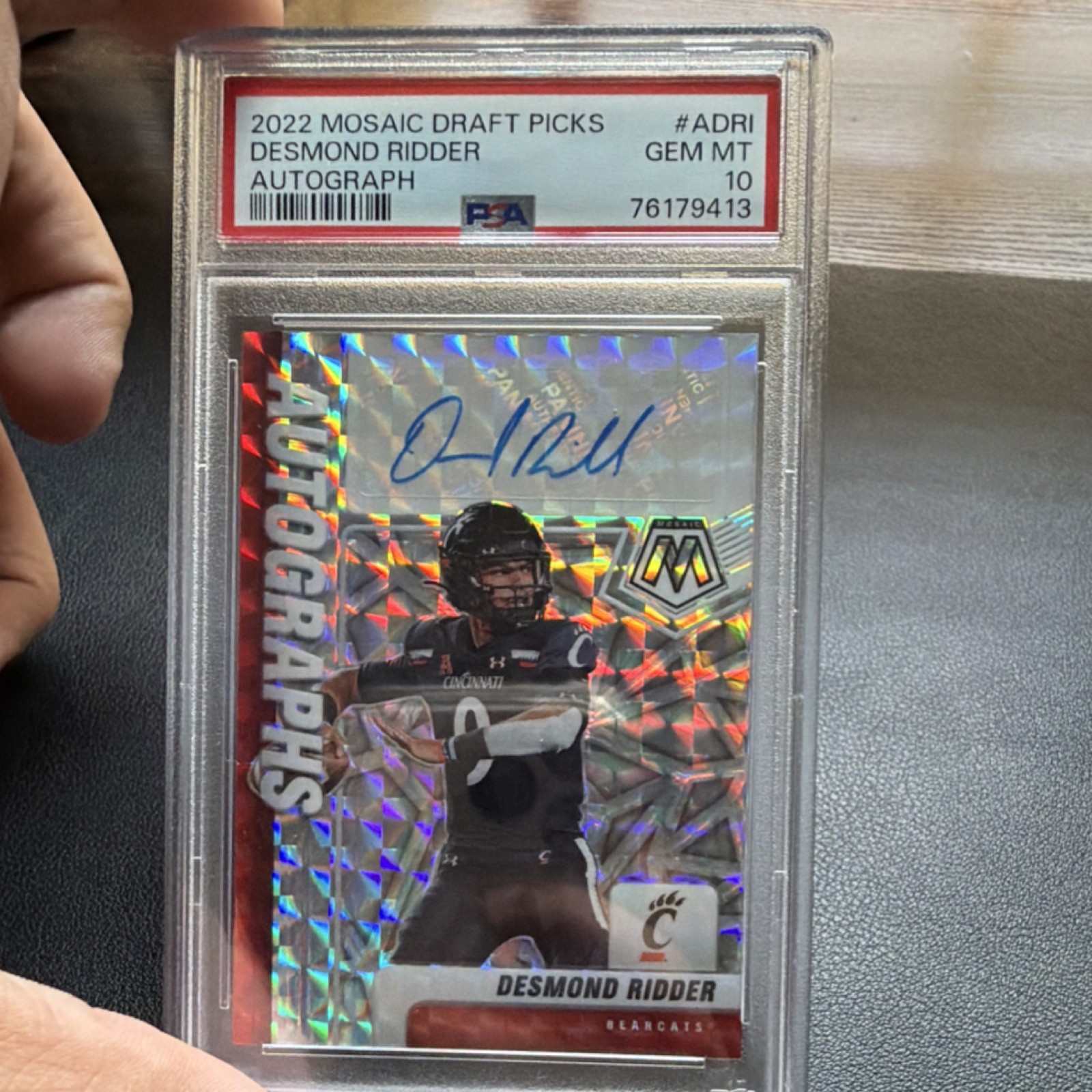 Desmond Ridder Panini Mosaic Draft Picks Autographs #ADRI Base