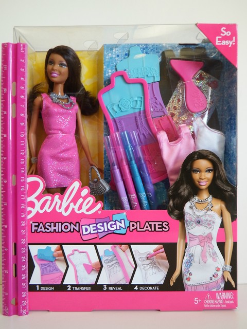 barbie fashion design plates
