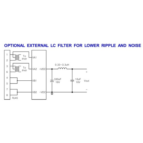 DP1435 Isolated Pin-type POE Module 1.5KV High Voltages Isolation IEEE802.3af - Picture 3 of 8