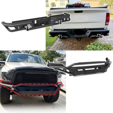 Steel Front And Rear Bumper For 2013-2018 Dodge Ram 1500 Wled Lightsd-rings Steel Front And Rear Bumper For 2013-2018 Dodge Ram 1500 Wled Lightsd-rings