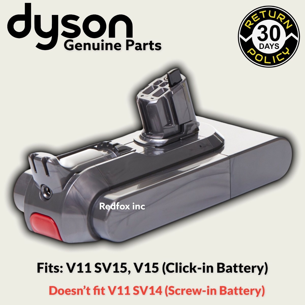 新品未使用品Dyson クリックインバッテリーclick-in battery Original Dyson SV16 OUTSIZE 25.2V Li-ion Click-in Battery Replace