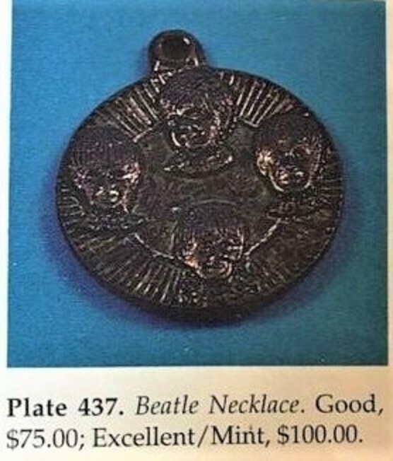 Beatles Brass colored Necklace Pendant or Charm in Sterns Book eBay