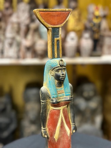 Auténticas Antigüedades Egipcias Antiguas Neftis estatua diosa del parto a.C. - Imagen 4 de 6