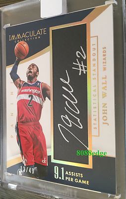 John Wall auto(/49) immaculate collection