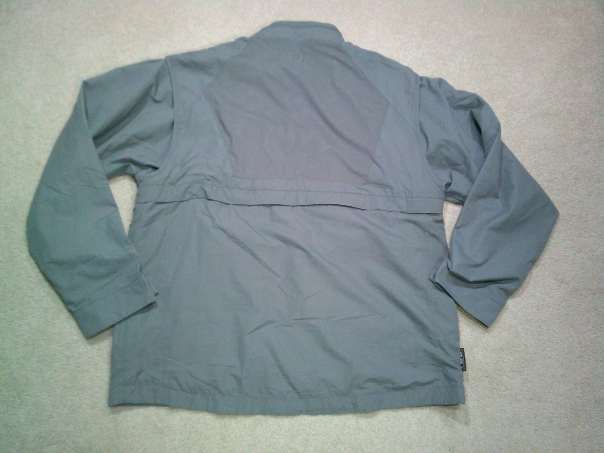 Scottevest Jacket Mens Large Gray Tropiformer 3D Convertible Travel Pockets