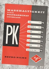Agfa PK Repro Filme Agfa AG Leverkusen - Prospekt / Flyer - Ca. 1960