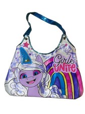 My Little Pony Tote Purse Bag MLP Pink Purple Blue Sequins Glitter Sparkle