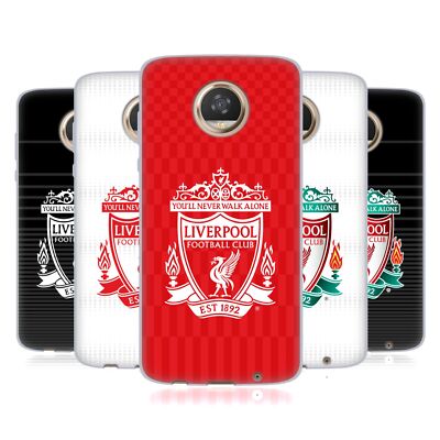 OFFIZIELLE LIVERPOOL FOOTBALL CLUB CREST DESIGNS WEICHE GEL-HÜLLE FÜR MOTOROLA HANDYS