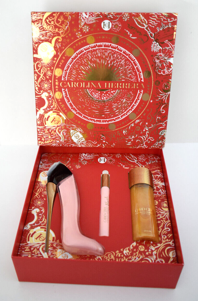 CAROLINA HERRERA GOOD GIRL BLUSH EDP 80ml/2.7oz ~ 3 Pce Gift Set +