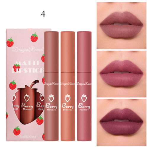3 PCS/Set Long Lasting Lip Gloss Beauty Glazed Matte Liquid Lipstick Li✜ - Picture 16 of 16