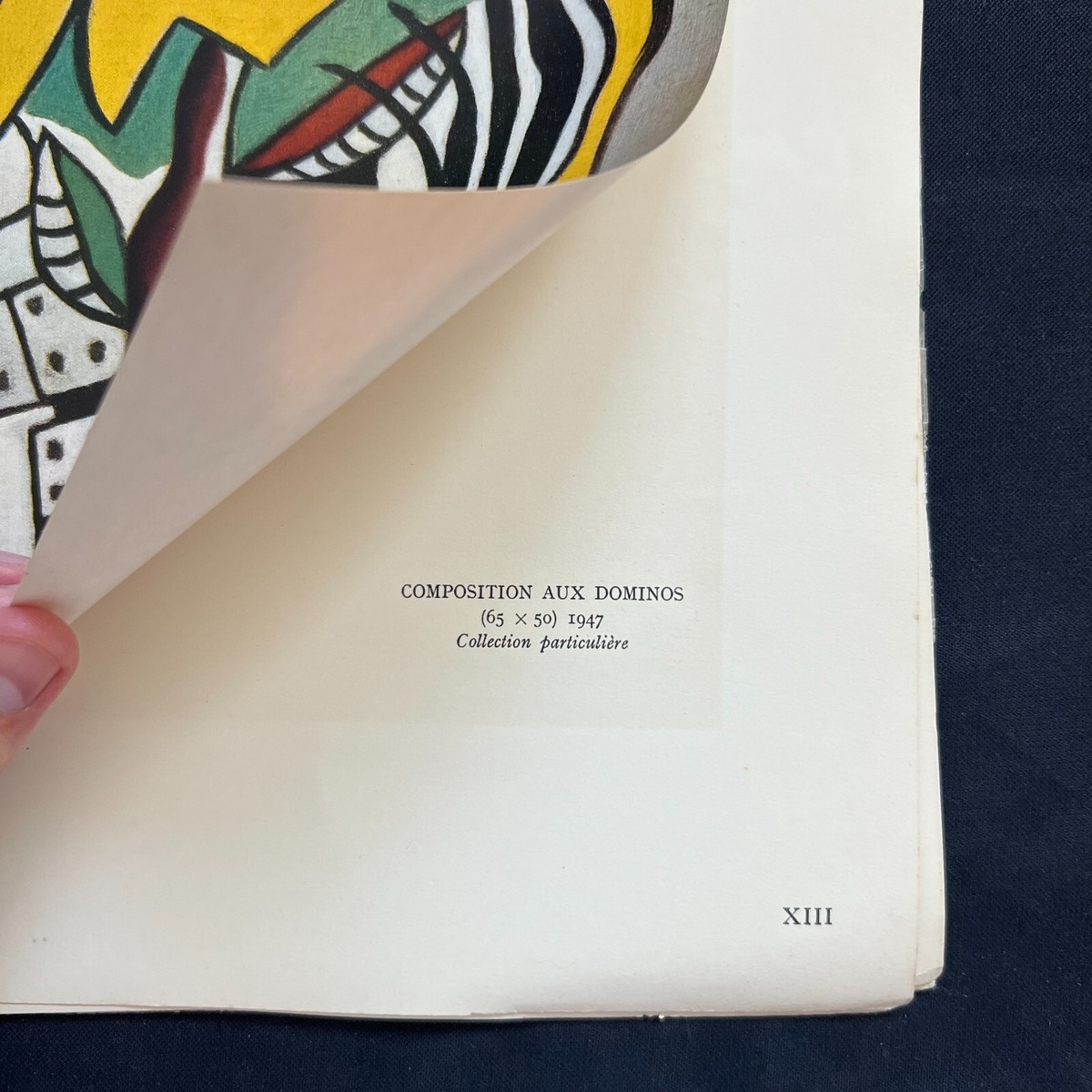 Fernand Leger、COMPOSITION AUX DOMINOS Fernand Leger 1940s Paris Print Composition aux dominos
