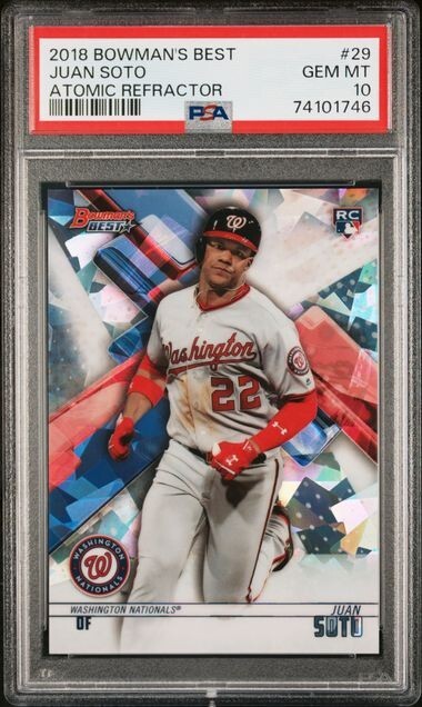 2018 Bowman's Best 29 Juan Soto Atomic Refractor PSA 10 RC