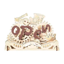 ROKR LK506 Mechanical Gears 3D Wooden Puzzle - Open Closed Sign