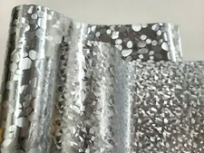 Gloss Chrome Silver Pattern Vinyl Vehicle Car Wrap Film Decal Sticker Sheet Roll
