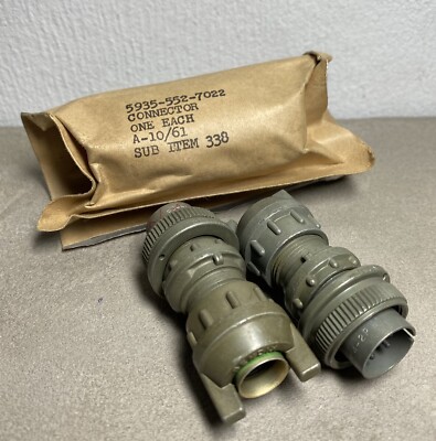 4 poliger MIL BENDIX Anschlussstecker / connector Plug, Typ 10-72614-2P, NOS